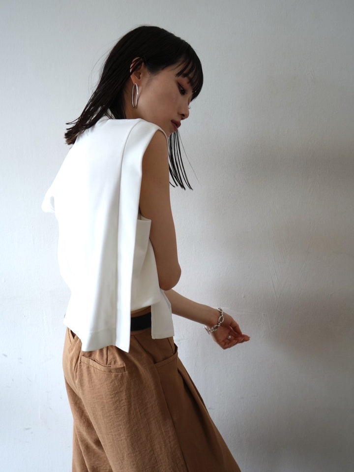 Smooth Square Sleeve Tops/Off