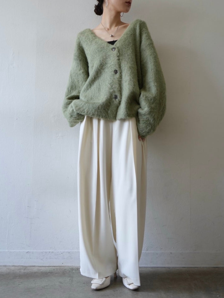 [Pre-order] Mohair knit cardigan/Green