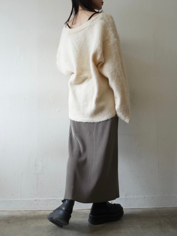 [Pre-order] Mohair knit cardigan/ivory
