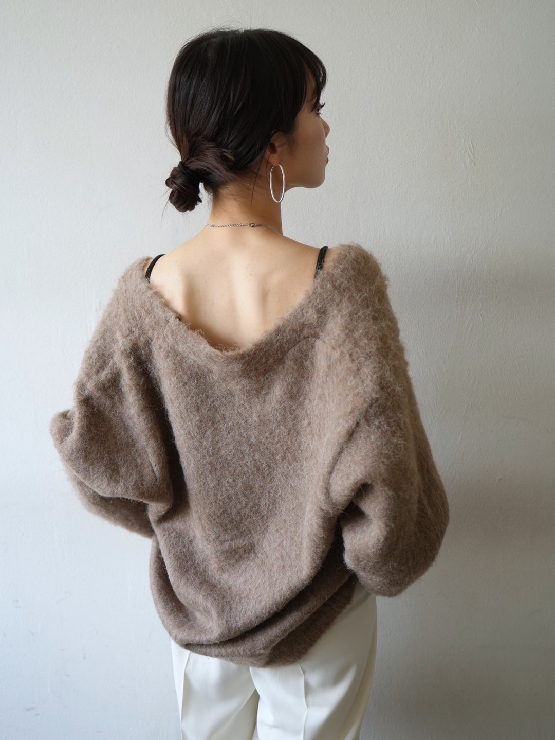 [Pre-order] Mohair knit cardigan/mocha