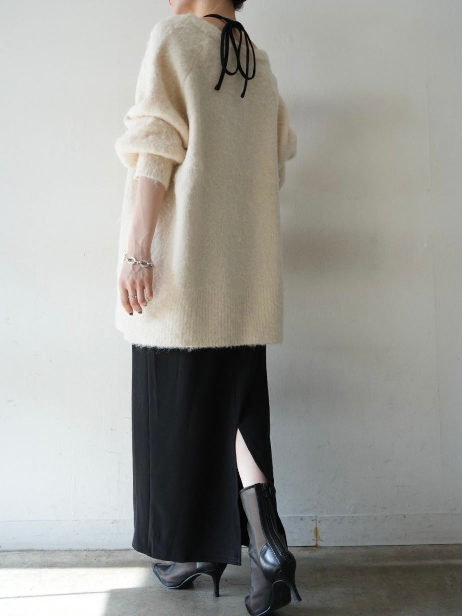 [Pre-order] Over Mohair Knit Pullover/Ivory