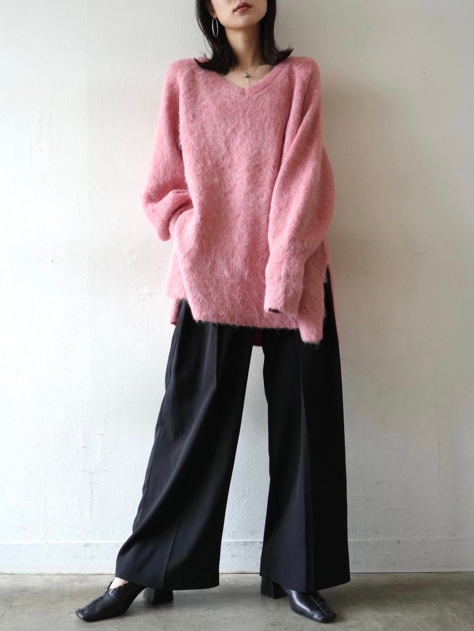 [Pre-order] Over Mohair Knit Pullover/Pink