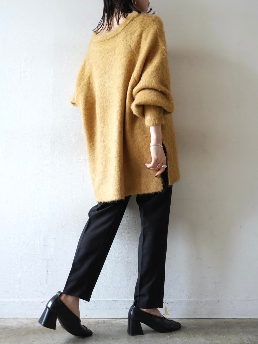 [Pre-order] Over Mohair Knit Pullover/Yellow