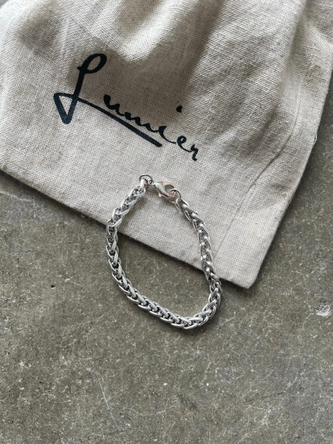 [Pre-order] Chain bracelet/silver [comes with drawstring pouch]