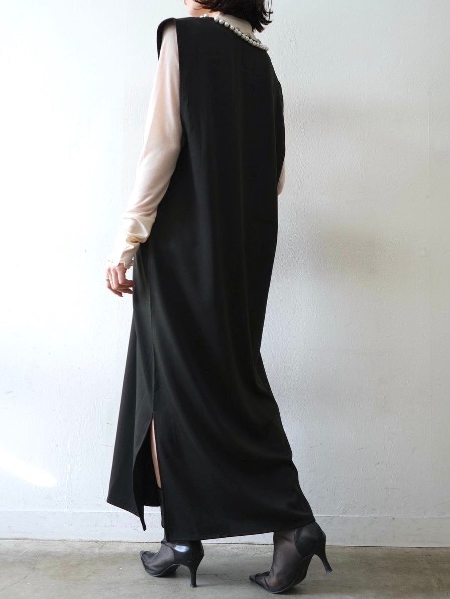 [予約]コットンガーゼシアー切替メロートップス/アイボリー