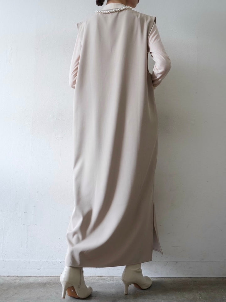 [予約]コットンガーゼシアー切替メロートップス/アイボリー