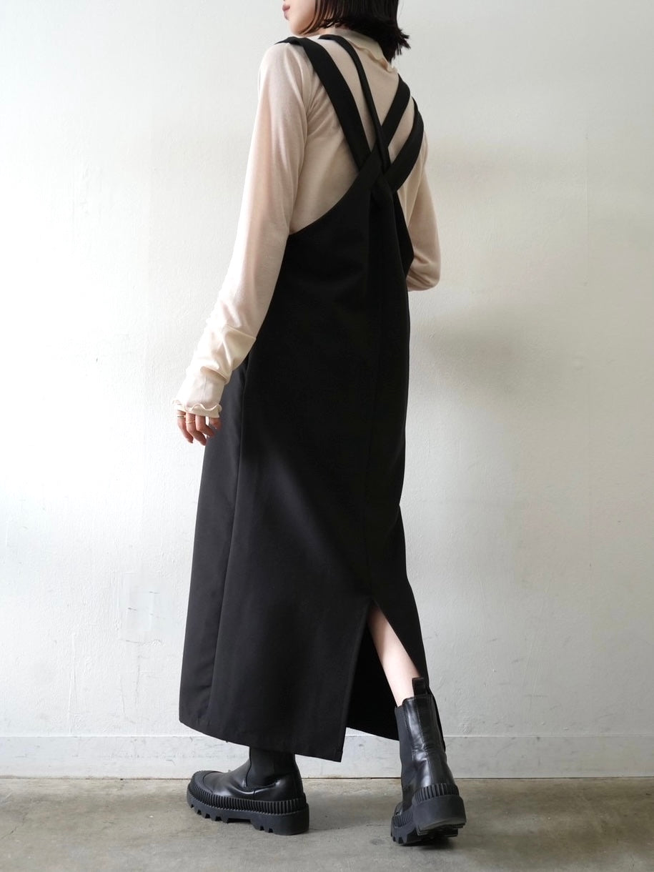 [予約]コットンガーゼシアー切替メロートップス/アイボリー