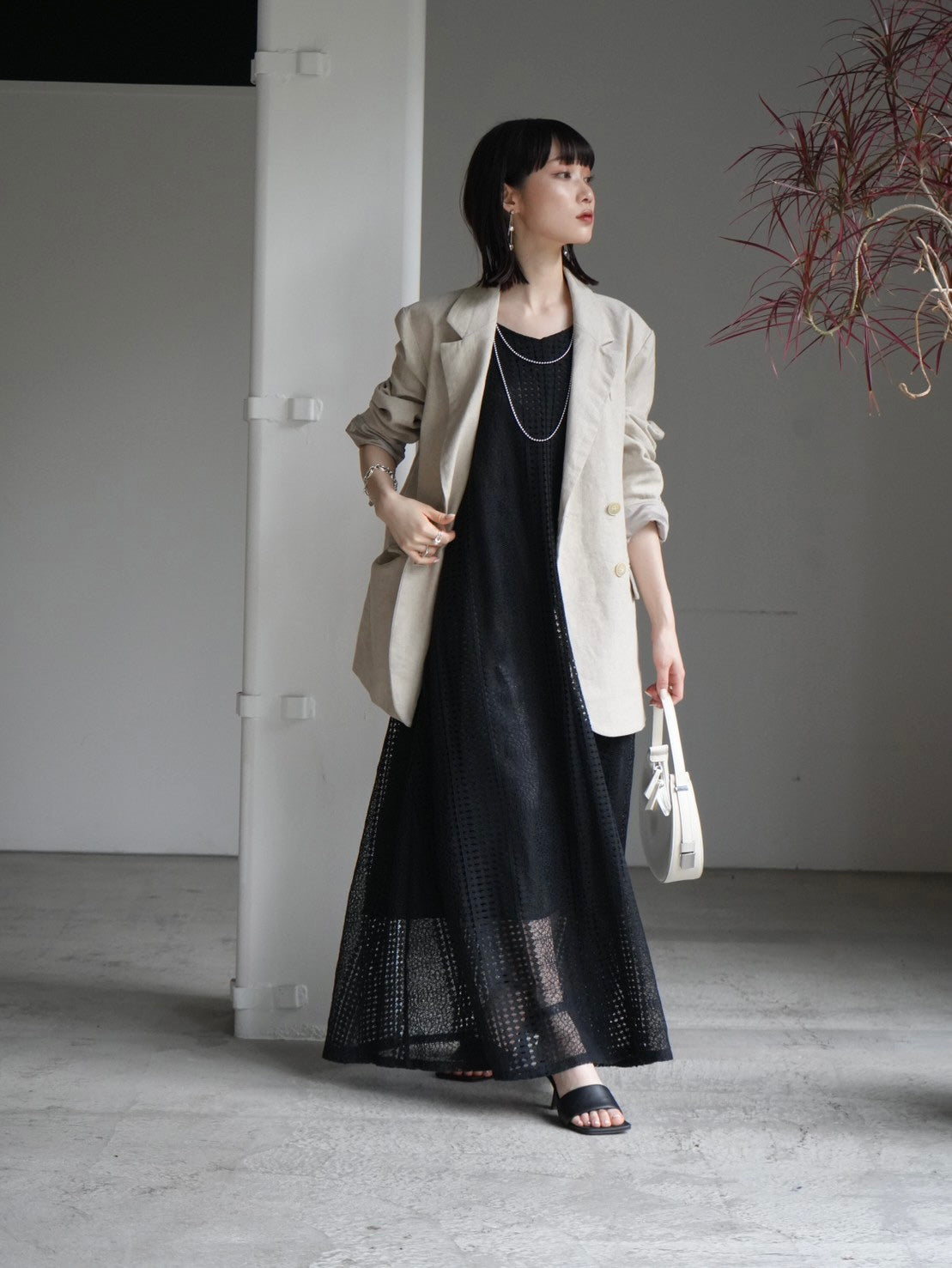 ファッション通販店 【最終】ANDREA&co. JACQUARD RIBBON DRESS | www