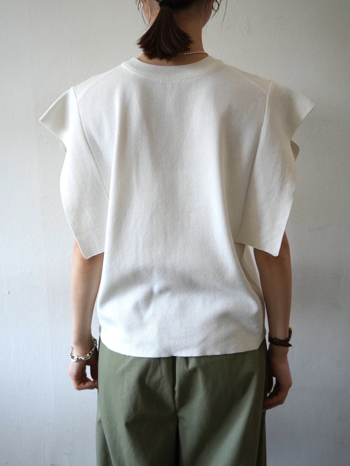 [Pre-order] Square sleeve knit top/off