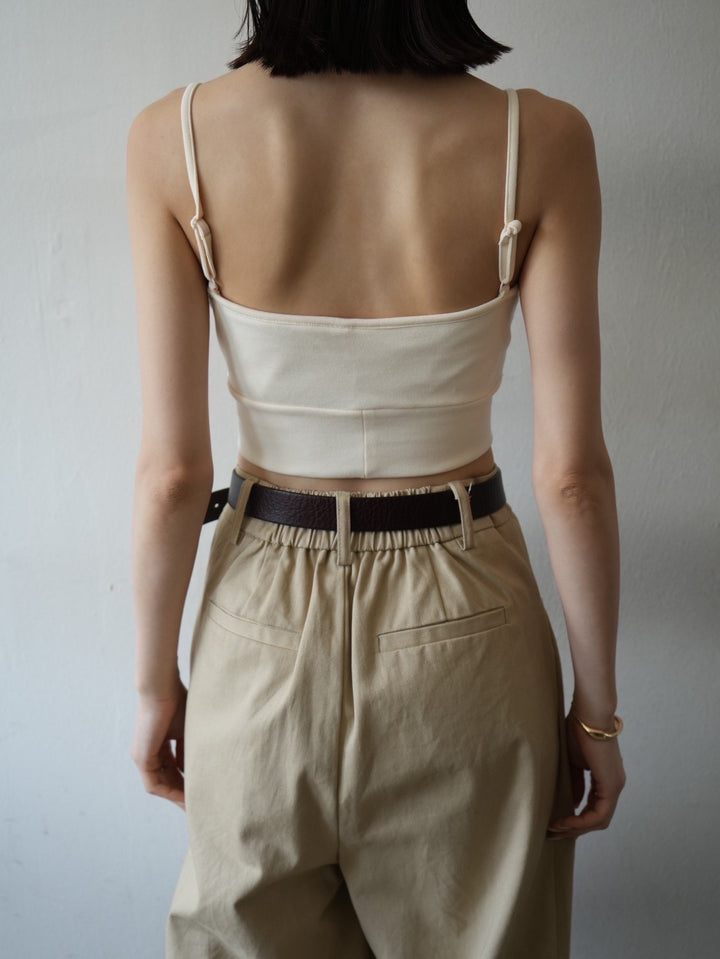 [Pre-order] Bareback camisole with cups/ivory