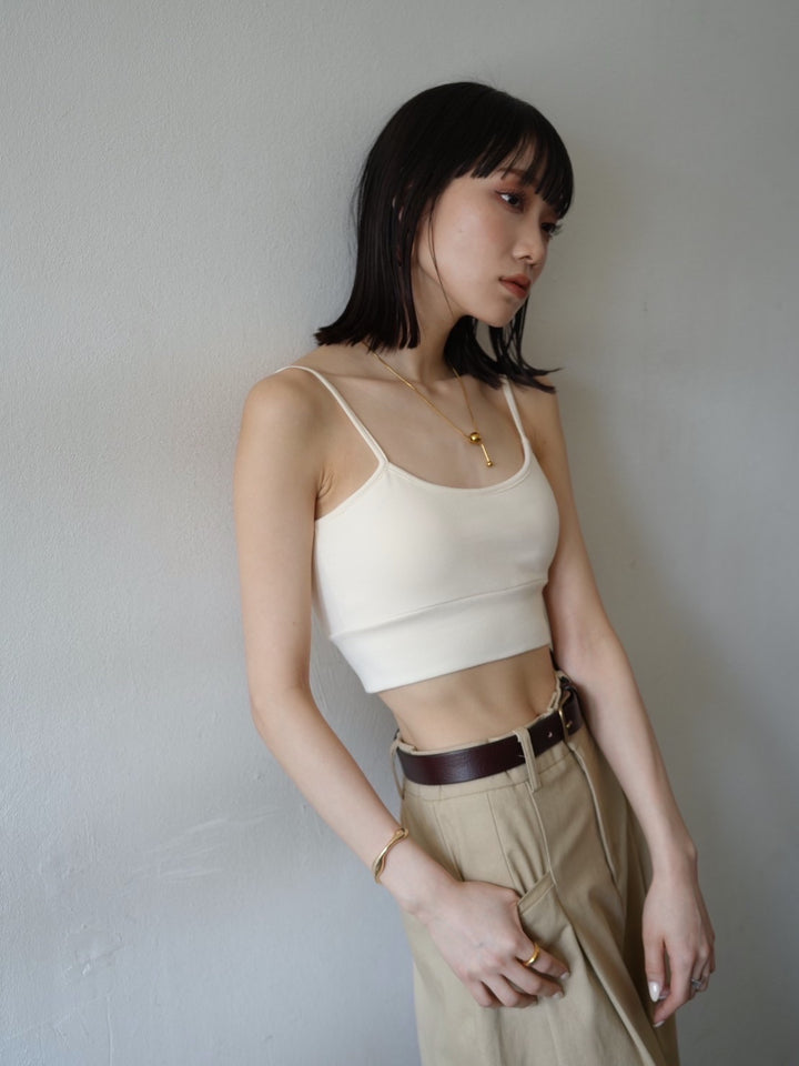 [Pre-order] Bareback camisole with cups/ivory