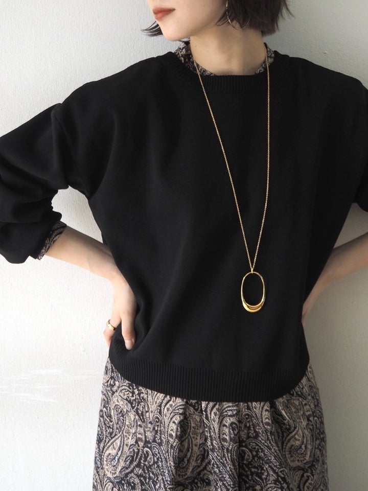 [予約]ペイズリー柄マキシワンピース/ブラック