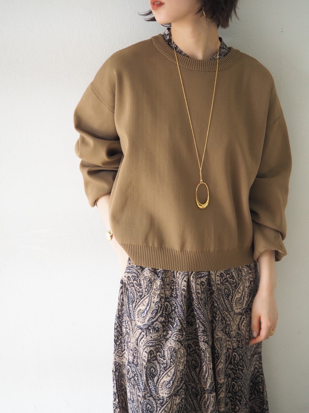 [予約]ペイズリー柄マキシワンピース/ブラック