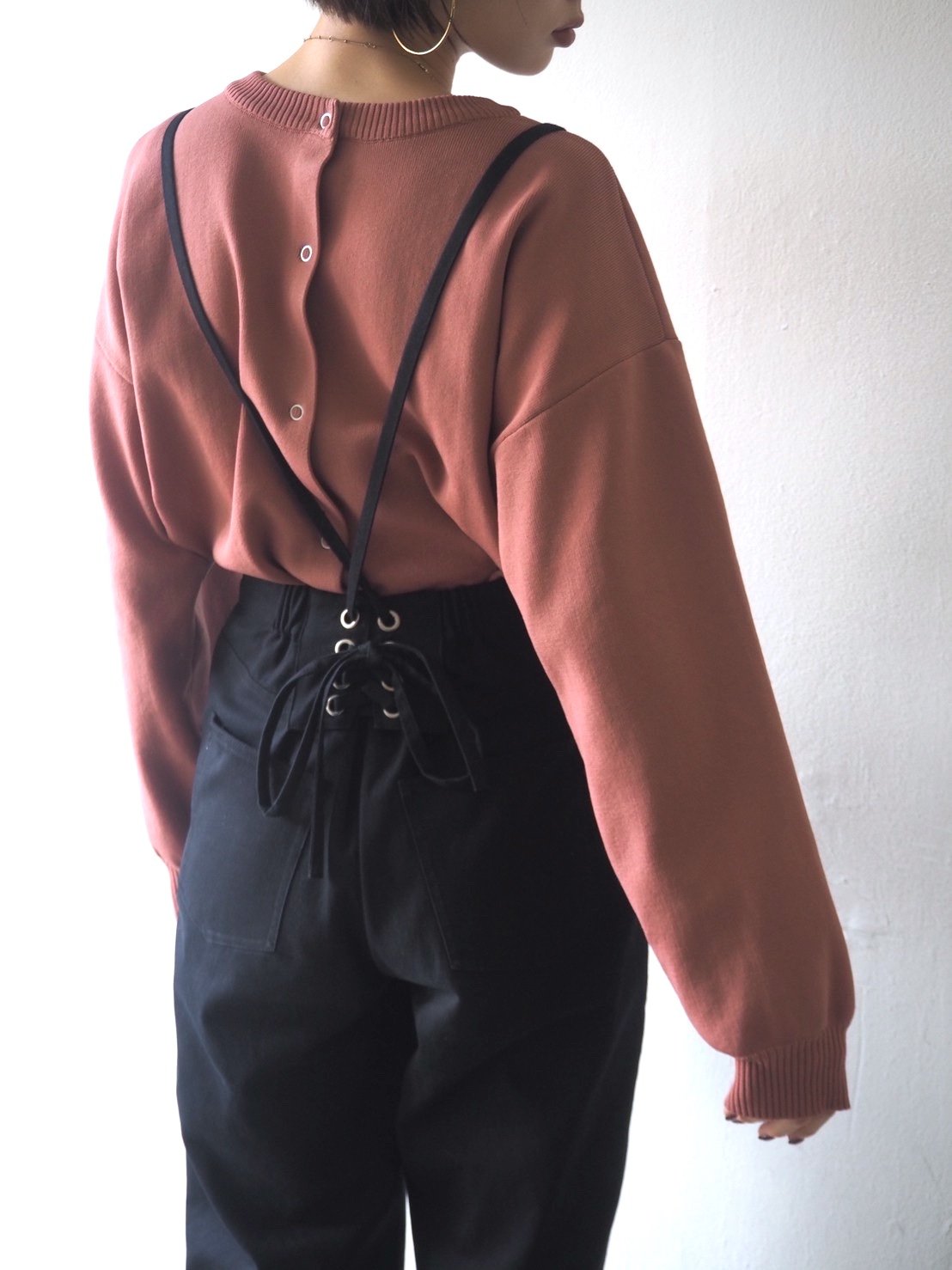 即納]2WAYダンボールニットカーディガン/ダスティーピンク – Lumier