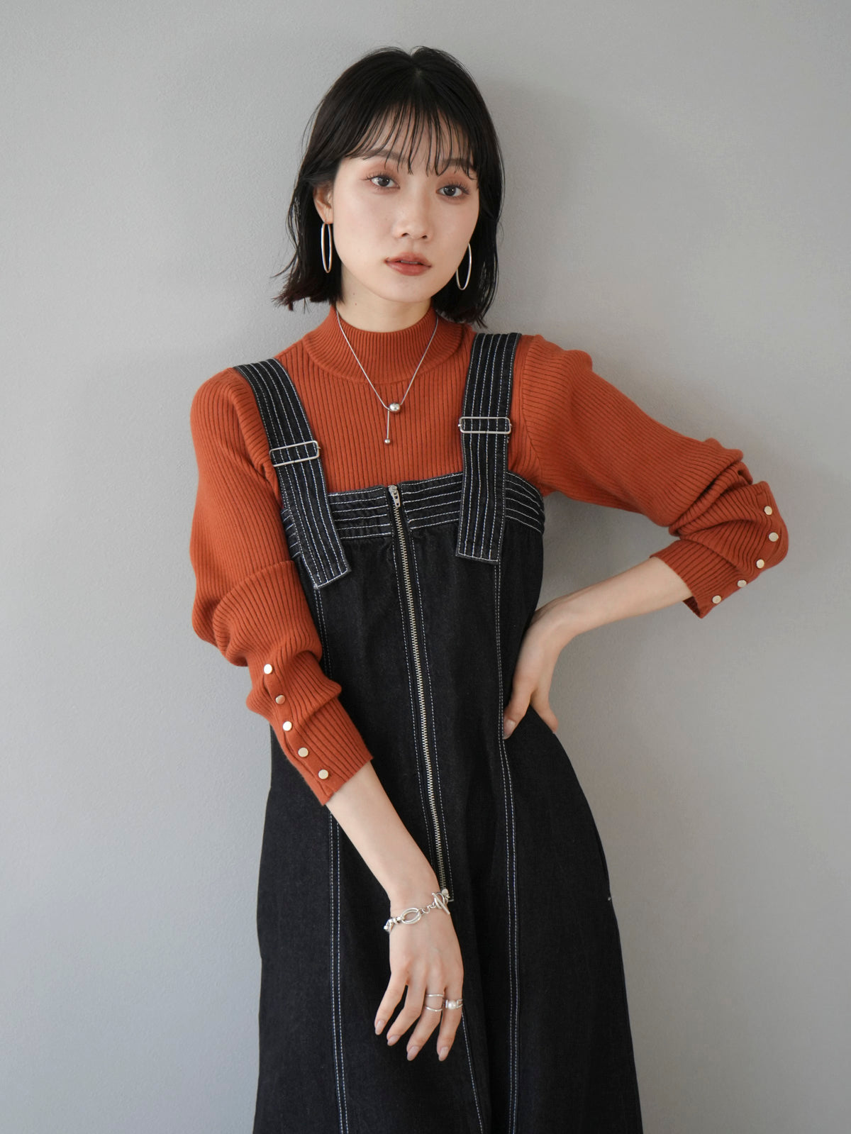 DENIMDUNGAREE ナイロンパーカー ジャンバー red 120㎝