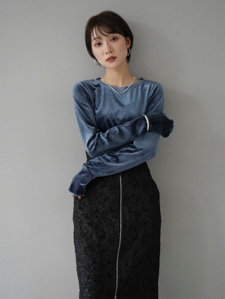 Diesel ジョグ　ダブルジップ　ベロアスカート Diesel ジョグダブルジップベロアスカート