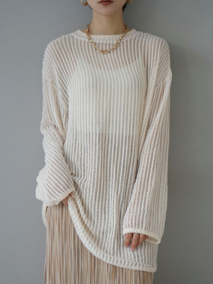 [SET] Mesh knit top + 2WAY mesh knit tunic (2set)