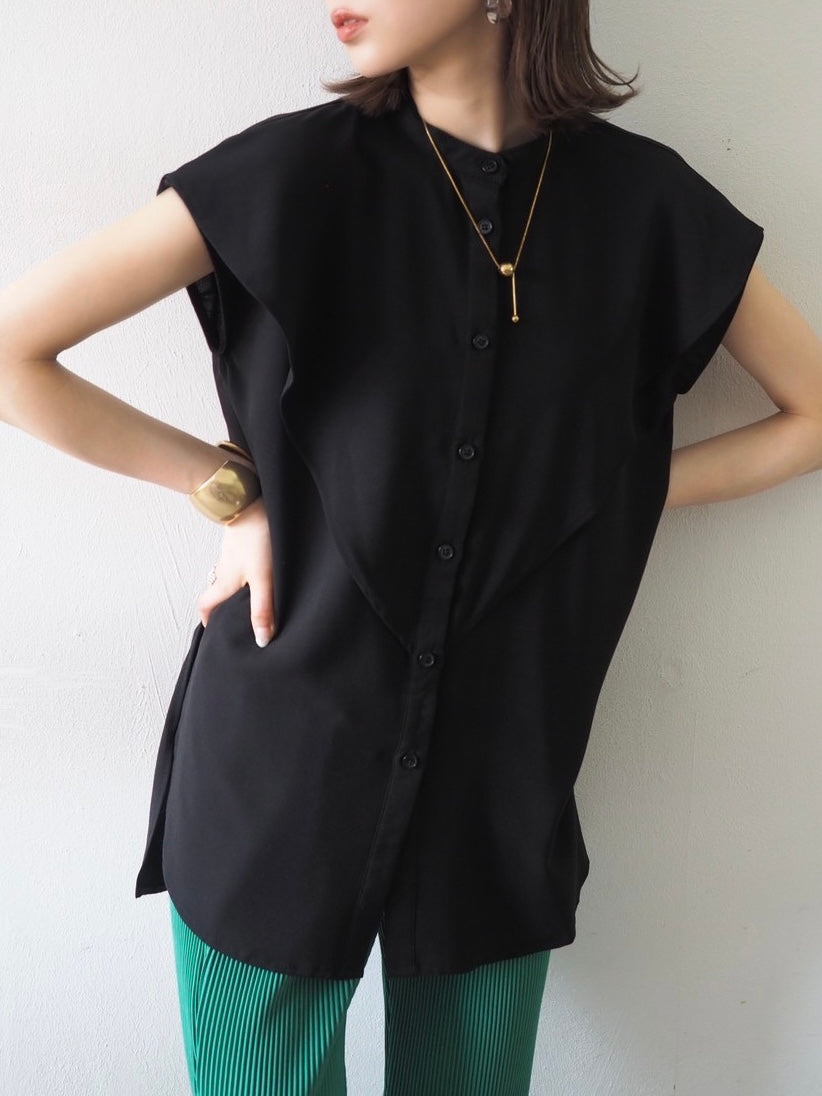 [SET] Ruffle sleeveless blouse + Ruffle sleeveless blouse (2set)