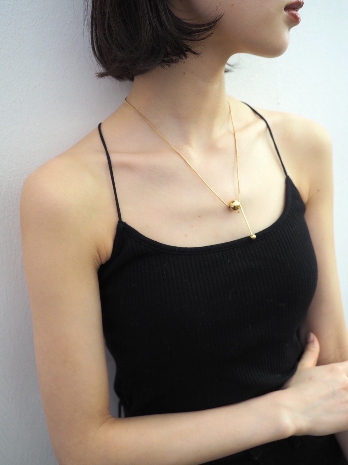 予約]BALL NECKLACE/ゴールド – Lumier