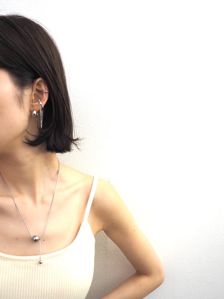 予約]BALL NECKLACE/シルバー – Lumier