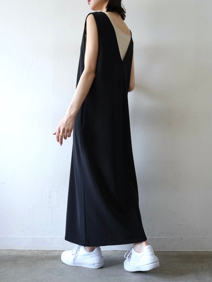 [Pre-order] Multi-way zip design dress/Black